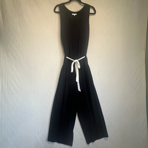 Soma Pants - Soma Weekend Wide Leg Black Belted Jumpsuit Sz XL Loungewear